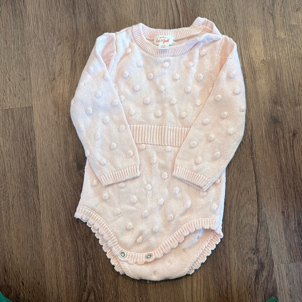 Cat & Jack sweater onesie